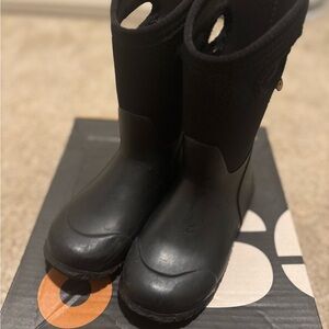 Bogs Kids Black Waterproof Boots